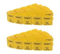 NIYANGLE 400 Billets de Tombola Jaunes pour Événements et Fêtes, Lot de 400 Tickets de Jeu Universels, Billets Numérotés pour Tirages Sort, Collectes de Fonds et Célébrations, Papier