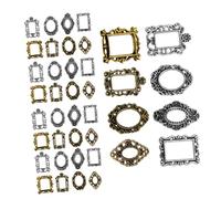 NIYANGLE 40pièces Cadre Photo Mini Pour Nail Art Baroque Design Vintage Et Compact Pour Utilisation Professionnelle Et Particulière