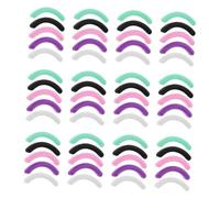 NIYANGLE 48 Pièces Silicone Eyelash Curler Replacement Pads Soft Rubber Lash Curl Refill With High Elasticity And Skin Friendly Material Compatible With Multiple Brands Includes Storage Box