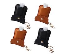 NIYANGLE 4ensembles Housse De Protection Pour Bouteille Vide Housse Pour Bouteille De Lavage Des Mains De Protection Pour Porte-clés Noir Orange