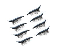 NIYANGLE 4paires Autocollants De Faux Réutilisables Paillettes De Stickers Pour Maquillage Des Yeux Brillant Et Unique Pour Festivals Soirées