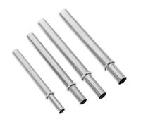 NIYANGLE 4pièces Connecteur de Canne à Manchon Épais Acier Inoxydable pour Réparation et Extension de Canne Installation Rapide Joint Sécurisé et Coup
