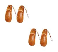 NIYANGLE 4pièces Enfileur De Chaussures Bois Outils De Levage De Chaussures Chausse-pied Ergonomique Pratique Et Sain Pour Enfilage Facile