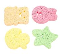 NIYANGLE 4pièces Éponge De Bain Exfoliante Pour Lot De Éponges Cartoon Douces Accessoires De Bain Pour Nettoyage Et Confort Au Quotidien