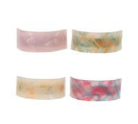 NIYANGLE 4pièces Lot de Pinces à Chignon Barrettes Acétate pour Femmes Accessoires de Coiffure pour Cheveux Fins Pince à Ressort pour Fêtes