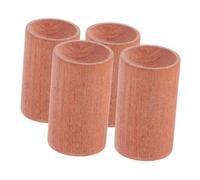 NIYANGLE 4pièces Mini Supports Cylindriques Bois Pour Bouteilles Huiles Essentielles Lot De Éléments De Décoration Pour Aromathérapie Pour Mariages Et Décorations à Domicile