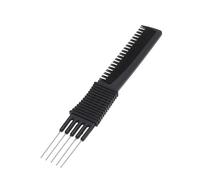 NIYANGLE 4pièces Peigne à Queue Acier Avec Outil Pour Coiffure Et Stylisme De Cheveux Parfait Pour Salon Et Usage Domestique