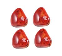 NIYANGLE 4pièces Pierres De Polies Agate Sardonyx Naturelle Pierres Inquiétude Irrégulières Pour Pendentifs De Véhicule Et Décoration Intérieure