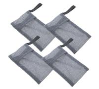 NIYANGLE 4pièces Sac pour Savon Solide Pochette de Rangement pour Savon Barre avec Système de Suspension pour Douche et Salle de Bain