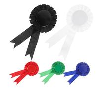 NIYANGLE 5 Pièces Badges Personnalisés en Fer-blanc Rubans de Récompense Vierges, Usage Polyvalent et Application Facile pour Décoration Anniversaire et Événements