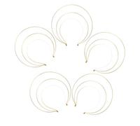 NIYANGLE 5 Pièces Bandeaux Couronnes Trois Couches Vintage Accessoires Cheveux Élégants pour Mariage Cosplay Fêtes et Renaissance
