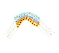 NIYANGLE 5 Pièces Couronne de Fleurs Accessoires Filles pour Plage et Événements Festifs Couleur Aléatoire