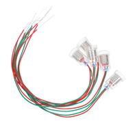 NIYANGLE 5 Pièces Douille de Remplacement E10 en Laiton et Plastique avec Fil, Structure à Vis, Transmission Stable pour Lampe de Bureau à Domicile et Usage Intérieur