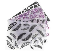 NIYANGLE 5 pièces Modèles de Gaufrage Plastique pour Scrapbooking et Cartes DIY Pochoirs Embossage et Texturés Accessoires Créatifs pour Décoration