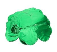 NIYANGLE 50 Ballons en Mylar de Trèfle à Quatre Feuilles et Cœur Vert, Aluminium Résistant et Sûr, Décoration pour Festival et Anniversaire