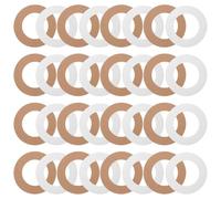 NIYANGLE 50 Pièces Anneaux pour Machine à Cire Professionnels en Papier Enduit Blanc, Ronds et Amovibles, Conçus pour Garder L’espace Propre Lors de L’épilation à Domicile Salon de Beauté