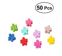 NIYANGLE 50 Pièces Lot De Mini-épingles à Cheveux Forme Fleur Pour Filles Pince Cheveux Garçon Fille Accessoires Couleurs Aléatoires