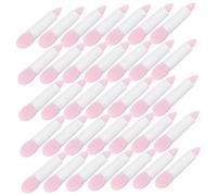NIYANGLE 50 Pièces Silicone Lip And Eyeshadow Applicator Dual Ended Makeup Brush Reusable Lip Gloss And Mask Tool Portable