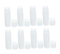 NIYANGLE 50 Pièces Tubes à Vides PP Couvercles Contenants Transparent pour Mécanisme à Roue Poussoir pour Application Facile