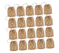 NIYANGLE 50pièces Boîte à Papier Kraft Avec Cordes Et Autocollants Pour Mariage De Et Douceurs