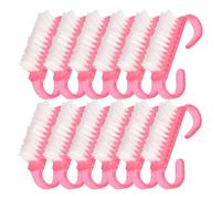 NIYANGLE 50pièces Brosse à Ongles Dépoussiérante Brosse Douce Plastique pour Nettoyer les Ongles Kit de Manucure Portable