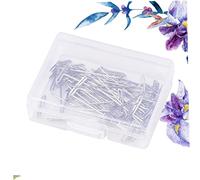 NIYANGLE 50pièces Épingles t Pour Perruque Acier Inoxydable Lot Boîte Plastique Pour Fixation Et Rangement De Perruques