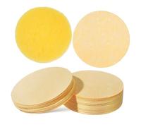 NIYANGLE 50pièces Éponges Faciales Comprimées Lot De Éponges Exfoliantes Rondes Pour Nettoyage Et Démaquillage Sponges De Voyage Celles Cellulose Douce Pour Peau