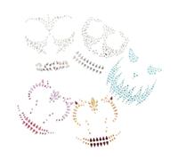 NIYANGLE 5ensembles Bijoux De Visage Halloween Autocollants Pour Visage Pour Corps Bijoux Pour Décorations Pour Festival Fêtes