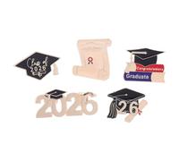 NIYANGLE 5pcs Broches de Remise de Diplôme 2026 en Alliage de Zinc, Souvenirs Élégants pour Cérémonie de Remise de Diplôme, Accessoires Polyvalents pour Célébration