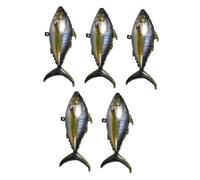 NIYANGLE 5pièces Ballons Thon Réalistes Décorations Anniversaire Thème Plage Animaux Marins Fête