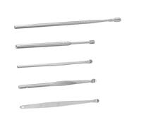 NIYANGLE 5pièces Curette à Cire Acier Au Outil De Nettoyage Oreille Cuillère Auriculaire Pour Élimination De Cérumen