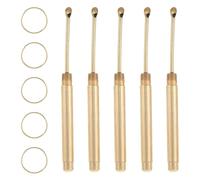 NIYANGLE 5pièces Kit de -oreilles Métal Réutilisables Outils de Nettoyage Oreilles avec Anneau Porte-clés -oreilles Compact pour Entretien Quotidien Voyages