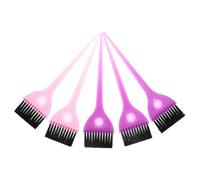 NIYANGLE 5pièces Lot De Peignes De Teinture Capillaire Pour Usage Domestique Et Salon Peignes De Coiffure Colorés Avec Extrémité Pointue Et Pinceau Pratique