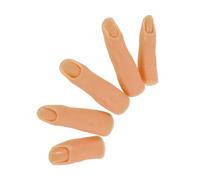 NIYANGLE 5pièces Main Entraînement Pour Silicone Souple Doigts Pratiques Articulés Pour Formation Nail Art Simulation Réaliste Pour Professionnels Et Débutants