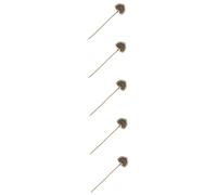NIYANGLE 5pièces Outil De Tirage Cuivre Avec Design Paon Pour Cigares Aiguille De Ventilation Pratique Et Élégante Pour Améliorer Expérience Du Fumeur