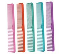 NIYANGLE 5pièces Peigne De Coiffeur Antistatique à Double Extrémité Outil De Coiffure Portable Pour Salon De Coiffure Démêlant Et Pratique