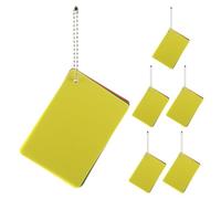 NIYANGLE 6 Ensembles Cartes D'arbitre de Football en PP Couleurs Très Visibles, Standard pour Matchs de Football en Extérieur et Compétitions de Ligue
