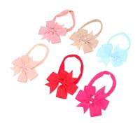 NIYANGLE 6 Pièces Bandeau pour Garçon Fille avec Nœud Décoratif Accessoires pour Cheveux Coiffe Élégante pour Nourrisson Couleur Aléatoire