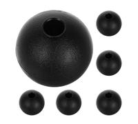 NIYANGLE 6 Pièces Butée D’extrémité de Câble Métallique Balle de Limite de Câble de Fitness Nylon Noir Trous 8mm Anti-Glissement et Corde Métallique Salle de Sport et Home Gym