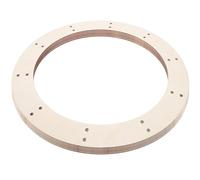 NIYANGLE 6 pièces Cadres de Couronne Bois Rond DIY Anneaux Cerceaux Bois pour Décoration Murale Chambre et Créations de Couronnes de Noël