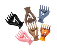 NIYANGLE 6 Pièces Clips Volumisants Triangle pour Cheveux Pinces à Racines Antidérapantes pour Queue de Cheval Haute Maintien Ferme Sans Marque Accessoires Mignons Polyvalents pour Styles