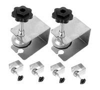 NIYANGLE 6 pièces Lot de Pinces de Fixation Acier Inoxydable Forme C pour Montage Avant Tiroir Serre-joints Robustes pour Installation Panneau et Rénovation Meuble