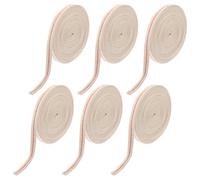 NIYANGLE 6 Pièces Mèche de Coton pour Lampe à Huile, 1,2cm X 1m | Coton Blanc Remplaçable, Installation Facile, Absorption D’huile Optimale, pour Lampe à Pétrole et Brûleur