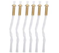 NIYANGLE 6 Pièces Mèches de Lanterne à Huile en Coton avec Tube en Alliage pour Lampe Tempête, Facile à Entretenir et Transporter, pour Prières et Espaces de Contemplation