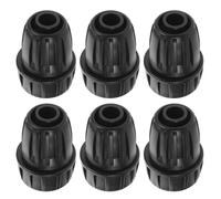 NIYANGLE 6 Pièces Raccord Rapide pour Irrigation Goutte à Goutte en Plastique Noir, Adaptateur pour Tuyau D'arrosage Automatique, Résistant aux Intempéries, pour Serrage et Pelouse