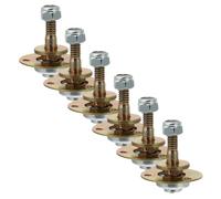 NIYANGLE 6 Pièces Roulement de Chaise Berçante M8x45mm, Quincaillerie | Pivot Silencieux, Protection Anticorrosion, Installation Facile, pour Fauteuils à Bascule et Glisseurs, Intérieur Extérieur