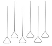 NIYANGLE 6 pièces Spatules Triangulaires Acier Inoxydable Ustensiles de Laboratoire Robustes pour Boîtes Pétri Distributeurs Précis pour Culture Microbiologique