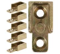 NIYANGLE 6 Pièces Verrou de Fenêtre à Levier en Alliage de Zinc Espacement de Trou de 20mm, Compatible Fenêtres Coulissantes Battant, Empêchant le Déplacement du Point de Verrouillage