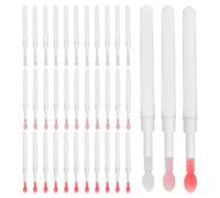 NIYANGLE 60 Applicateurs à Lèvres en Silicone avec Capuchon Pinceaux de Maquillage pour Soin des Lèvres Set 3 Couleurs Format Voyage Réutilisable Hygiénique