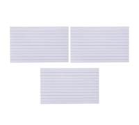 NIYANGLE 600 Fiches Lignées Recto-Verso 3 X 5 Pouces Papier Épais pour Prise de Notes Scolaires et Professionnelles Lot de 3 Blocs de 200 Feuilles Cartes de Révision pour Étude et